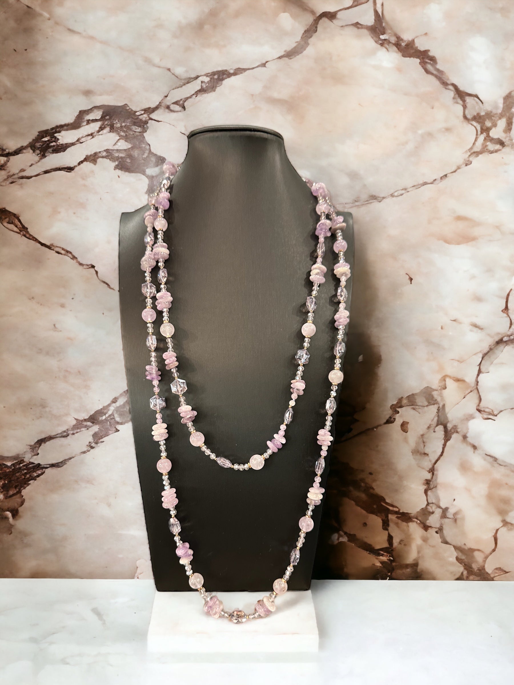 Collana in oro rosa con ciondolo a cuore con pavè di brillanti - La Morella