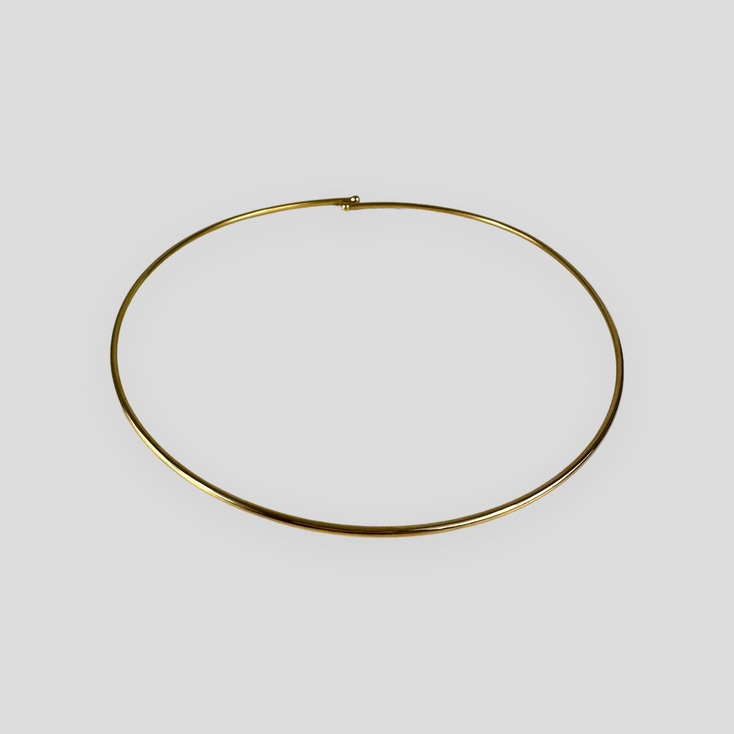 Collana girocollo rigida in argento 925, disponibile in 3 colorazioni