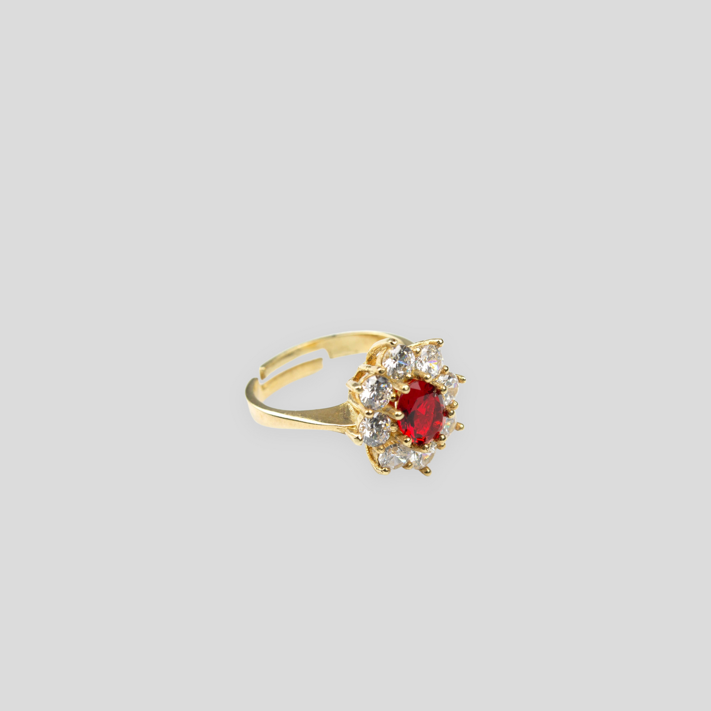 Anello in Argento 925 con Pietra Zaffiro/Smeraldo/Rubino/Acquamarina e Zirconi 6gr.