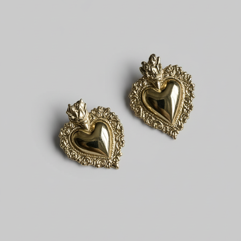 Orecchini Cuore Sacro