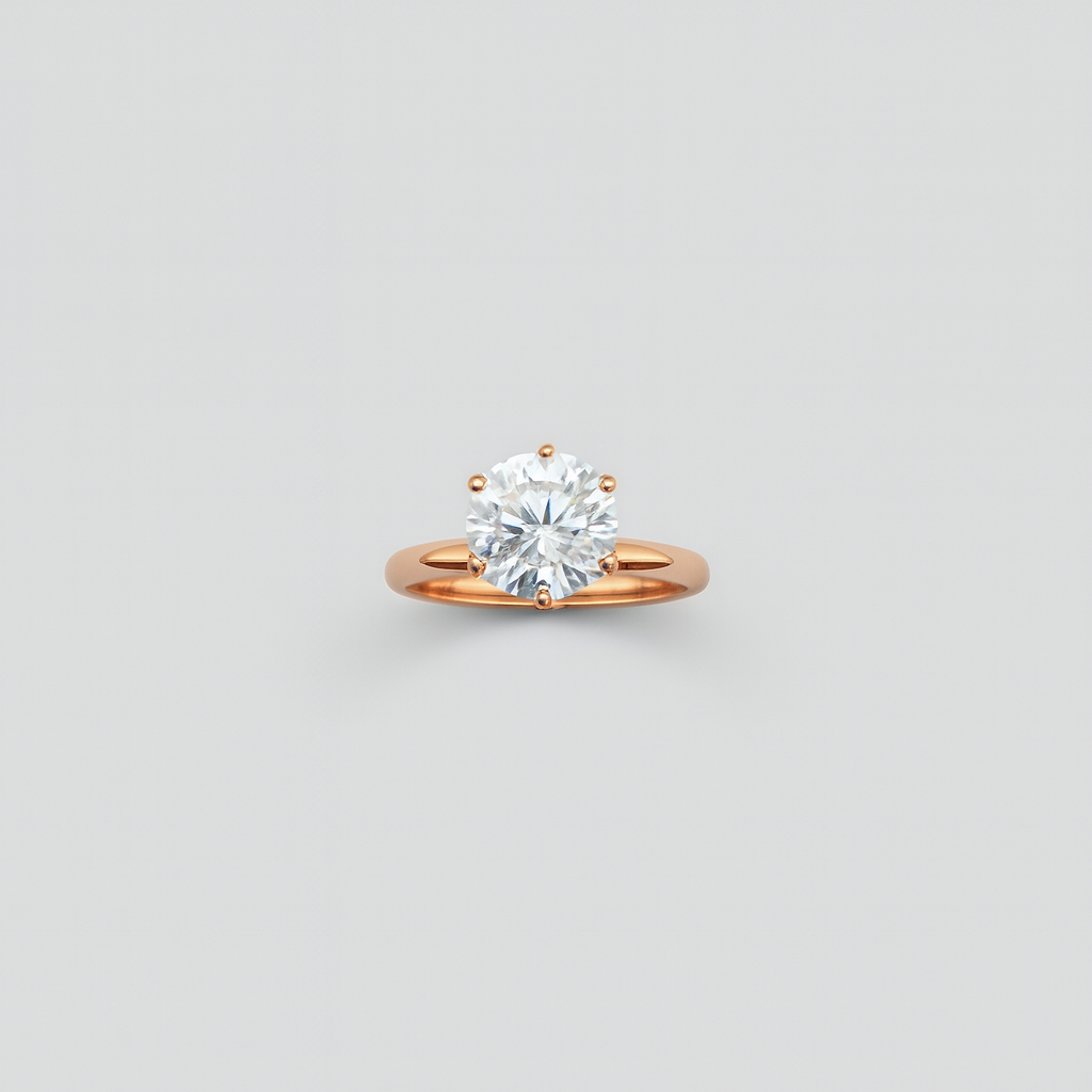 Anello Solitario 6 Griff in Argento 925 con Zircone Caratura 3,30 e Taglio Brillante peso 4,3gr