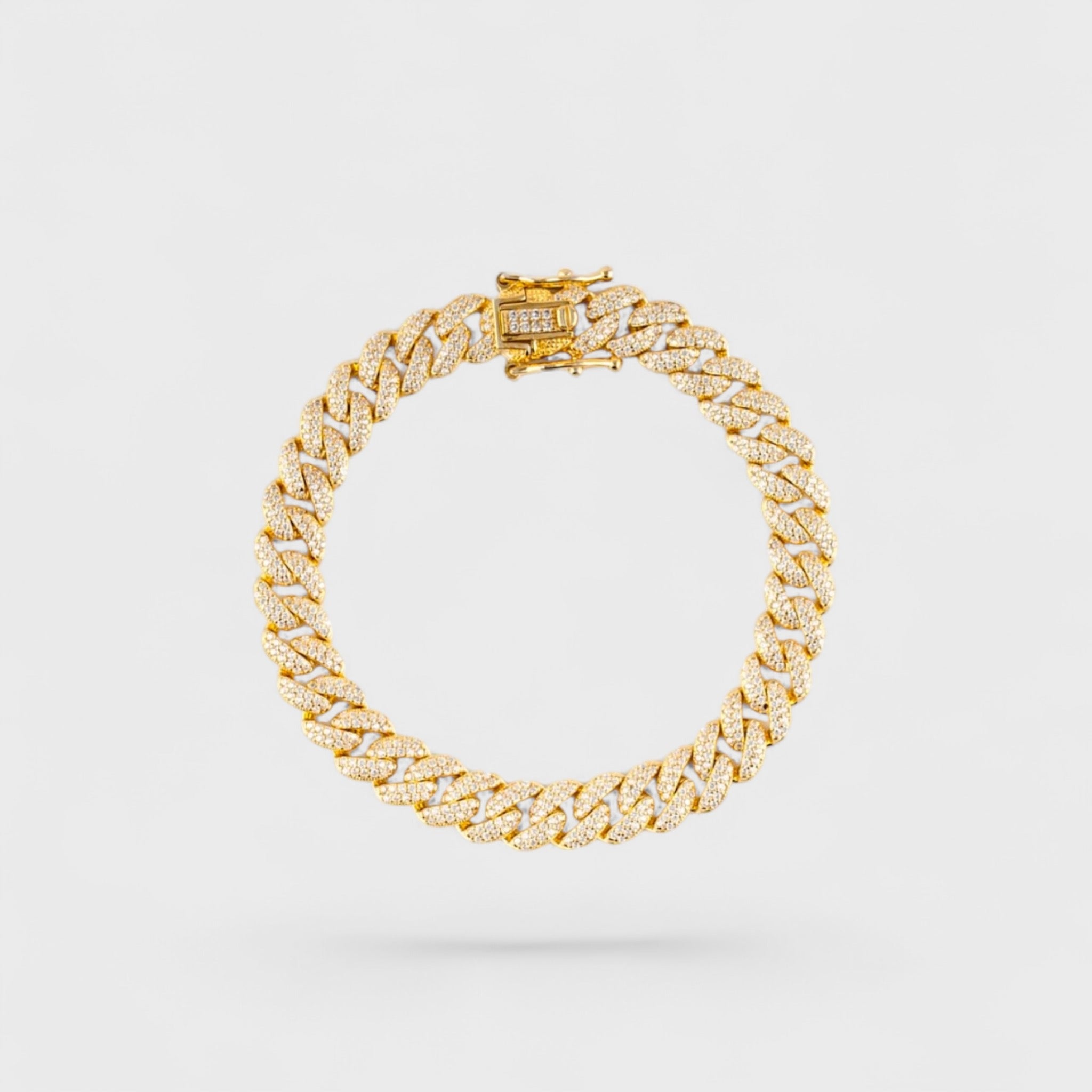 Bracciali groumette in Argento 925 con Zirconi - Disponibile in 3 Colorazioni - Lunghezza 18 cm