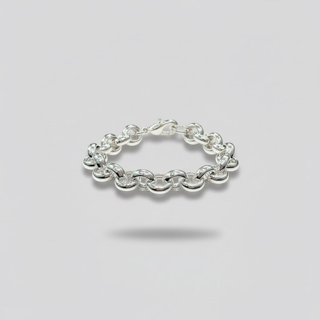 Bracciale rollò in argento 925, 17mm di larghezza