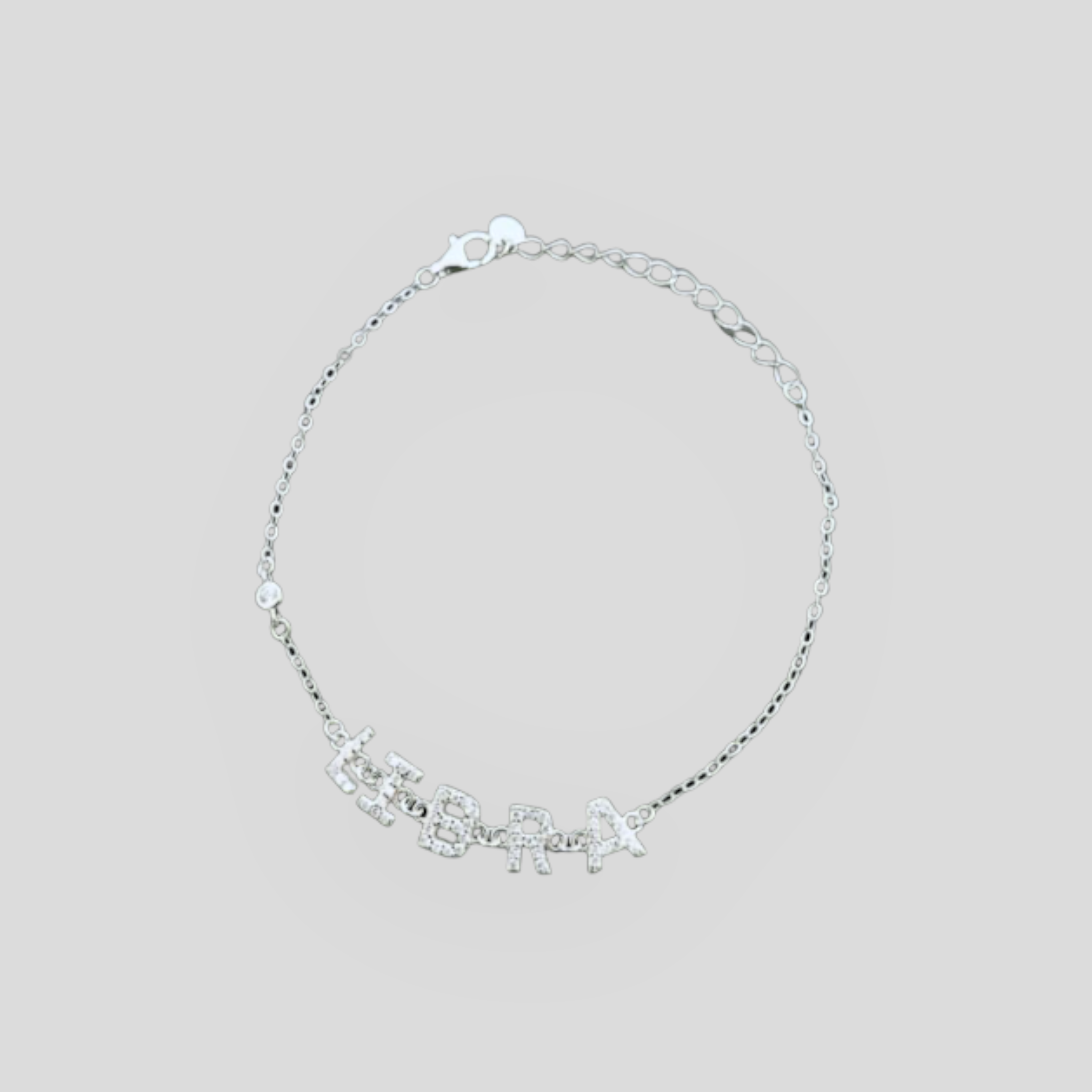 Bracciale con Segno Zodiacale in Argento 925 e Zirconi - Lunghezza 16+4cm