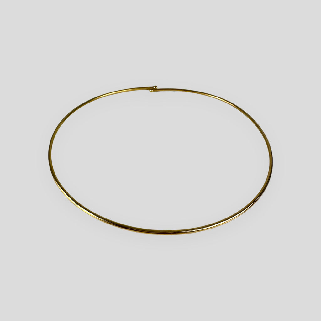 Collana girocollo rigida in argento 925, disponibile in 3 colorazioni