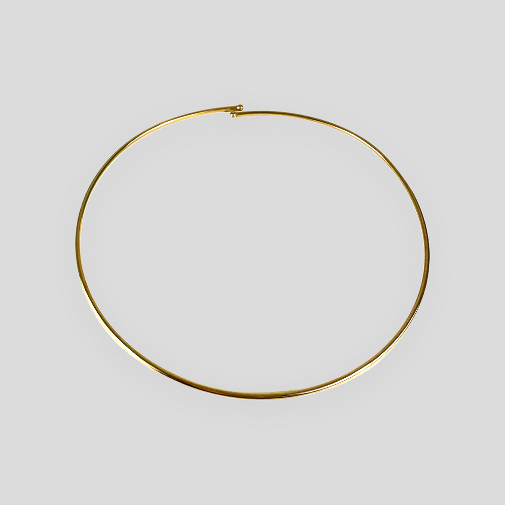 Collana girocollo rigida in argento 925, disponibile in 3 colorazioni