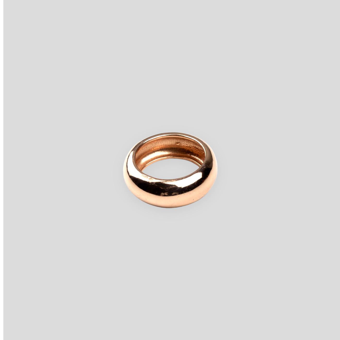 Fedina Bombata Liscia in Argento 925 Disponibile in 3 Colorazioni